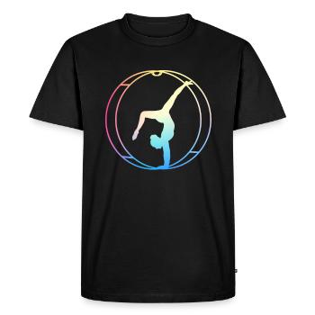 Rhönrad Gymnastics Roue de Rhönräder - T-shirt Premium bio Homme - noir - Devant - Nico (187cm)