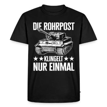 Chars, Chars de combat principaux, Véhicules de combat blindés, Conducteurs de chars - T-shirt Premium bio Homme - noir - Devant - Nico (187cm)