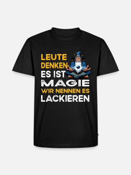 People Thinking Magic Painting Painter - Men's Premium Organic T-Shirt - black