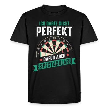 Fléchettes Fléchettes Joueur de fléchettes Fléchettes Sport - T-shirt Premium bio Homme - noir - Devant - Nico (187cm)