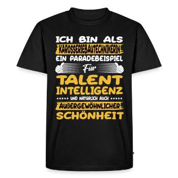 body construction technician is a prime example of - Men's Premium Organic T-Shirt - black - Front - Nico (187cm)