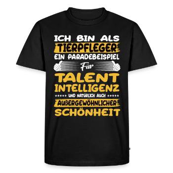Zookeeper, un excellent exemple de talent - T-shirt Premium bio Homme - noir - Devant - Nico (187cm)