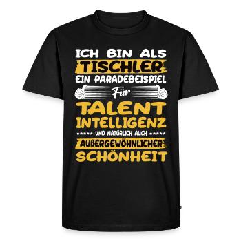 carpenter a prime example of talent - Men's Premium Organic T-Shirt - black - Front - Nico (187cm)