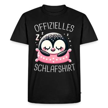 Pingouin, petits pingouins, manchot empereur - T-shirt Premium bio Homme - noir - Devant - Nico (187cm)