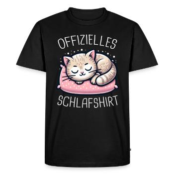 Chat, Chaton, Tomcat, Animaux, Chats - T-shirt Premium bio Homme - noir - Devant - Nico (187cm)