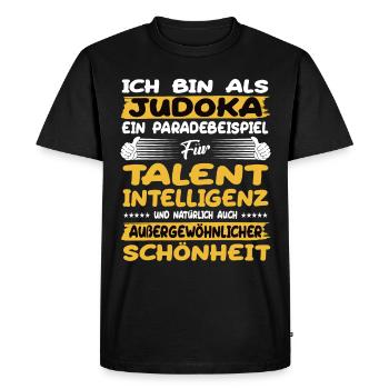 Judoka: a prime example of judo - Men's Premium Organic T-Shirt - black - Front - Nico (187cm)