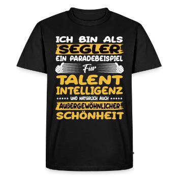 Sailors a prime example of sailing - Men's Premium Organic T-Shirt - black - Front - Nico (187cm)
