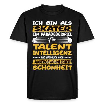 Skaters a prime example of skating - Men's Premium Organic T-Shirt - black - Front - Nico (187cm)