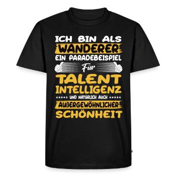 Hikers a prime example of hiking - Men's Premium Organic T-Shirt - black - Front - Nico (187cm)