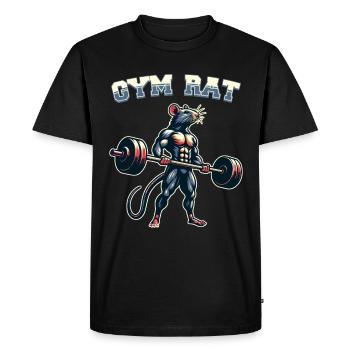 Weightlifting, Fitness, Bodybuilding, Weightlifters - Men's Premium Organic T-Shirt - black - Front - Nico (187cm)