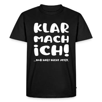 Sure, I'll do it! Just don't stop working in the office now - Men's Premium Organic T-Shirt - black - Front - Nico (187cm)