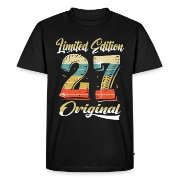 97 ans anniversaire vintage 1927 édition limitée - T-shirt Premium bio Homme - noir - Devant - Nico (187cm)
