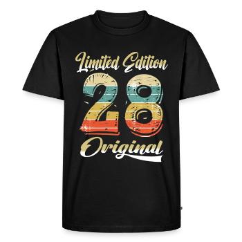 96 ans anniversaire vintage 1928 édition limitée - T-shirt Premium bio Homme - noir - Devant - Nico (187cm)