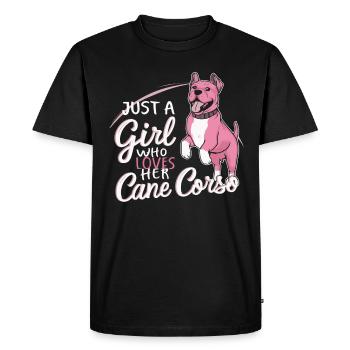 Cane Corso Chien - T-shirt Premium bio Homme - noir - Devant - Nico (187cm)