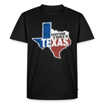 Texas State Texans Texas - Men's Premium Organic T-Shirt - black - Front - Nico (187cm)