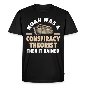 Conspiracy theorist conspiracy theory - Men's Premium Organic T-Shirt - black - Front - Nico (187cm)