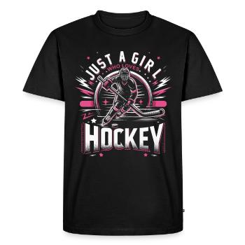 Hockey sur glace Hockey Sports - T-shirt Premium bio Homme - noir - Devant - Nico (187cm)