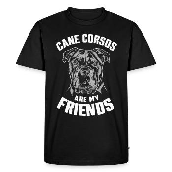 Cane Corso Chien - T-shirt Premium bio Homme - noir - Devant - Nico (187cm)