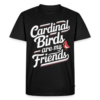 Cardinal Red Cardinal Vogel Red Cardinal - Men's Premium Organic T-Shirt - black - Front - Nico (187cm)