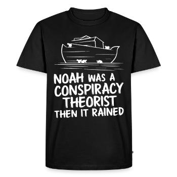 Conspiracy theorist conspiracy theory - Men's Premium Organic T-Shirt - black - Front - Nico (187cm)