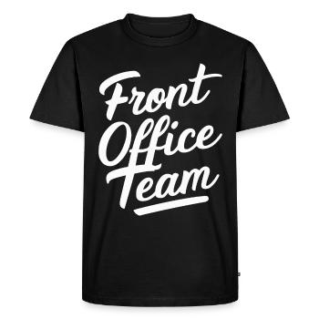 Secrétaire de l’école de réception - T-shirt Premium bio Homme - noir - Devant - Nico (187cm)