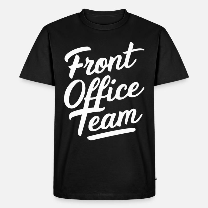 Front Office Schule Sekretärin - Männer Premium Bio T-Shirt - Schwarz