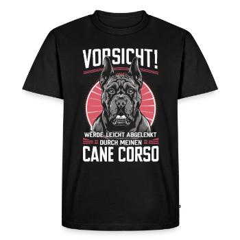 Chiens Cane Corso Italiano Chien - T-shirt Premium bio Homme - noir - Devant - Nico (187cm)