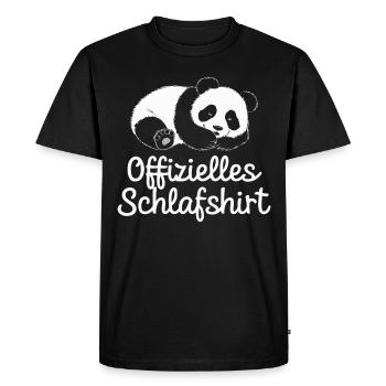 Panda Panda Ours Pandas - T-shirt Premium bio Homme - noir - Devant - Nico (187cm)