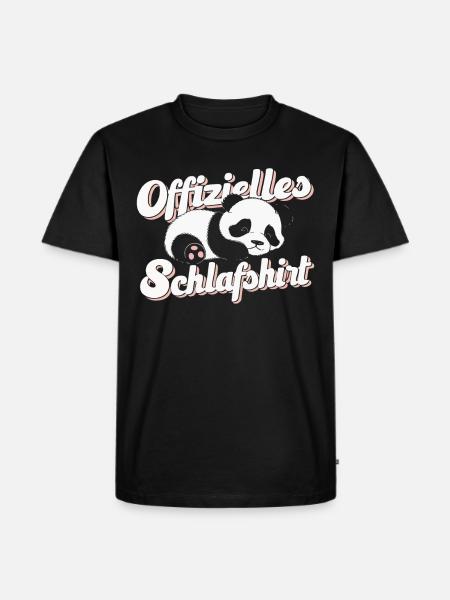 Panda Panda Bear Pandas - Men's Premium Organic T-Shirt - black