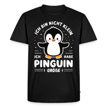 Pingouin Petits pingouins Pingouin empereur - T-shirt Premium bio Homme - noir - Devant - Nico (187cm)