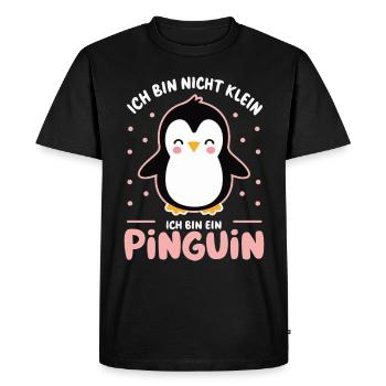 Pingouin Petits pingouins Pingouin empereur - T-shirt Premium bio Homme - noir - Devant - Nico (187cm)