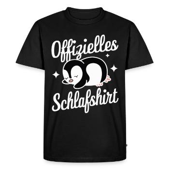 Pingouin, petits pingouins, manchot empereur - T-shirt Premium bio Homme - noir - Devant - Nico (187cm)