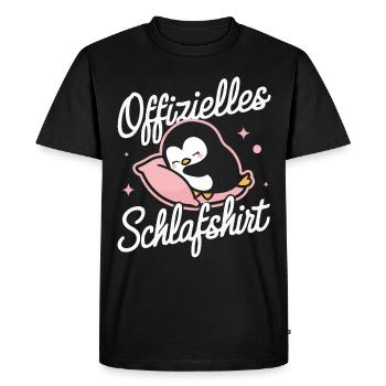Pingouin, petits pingouins, manchot empereur - T-shirt Premium bio Homme - noir - Devant - Nico (187cm)