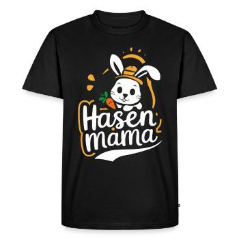 Bunny Bunnies Lapin Animal de compagnie - T-shirt Premium bio Homme - noir - Devant - Nico (187cm)