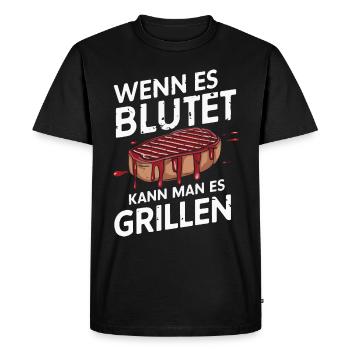 Grilling Grill BBQ Barbecue Grill Apron Grill - Men's Premium Organic T-Shirt - black - Front - Nico (187cm)