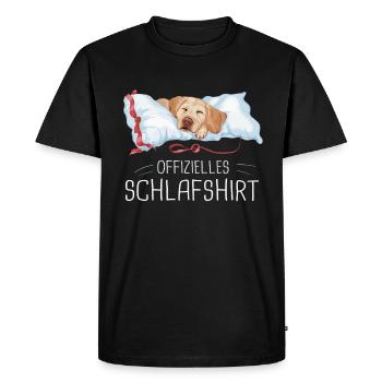Labrador Chien Chiens - T-shirt Premium bio Homme - noir - Devant - Nico (187cm)