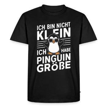 Pingouin, petits pingouins, manchot empereur - T-shirt Premium bio Homme - noir - Devant - Nico (187cm)