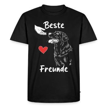 Labrador Chien Chiens - T-shirt Premium bio Homme - noir - Devant - Nico (187cm)