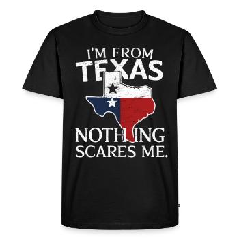 Texas State Texans Texas - Men's Premium Organic T-Shirt - black - Front - Nico (187cm)