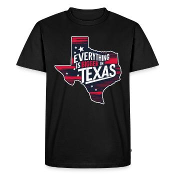 Texas State Texans Texas - Men's Premium Organic T-Shirt - black - Front - Nico (187cm)