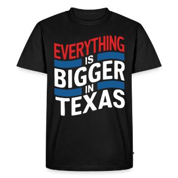 Texas State Texans Texas - Men's Premium Organic T-Shirt - black - Front - Nico (187cm)
