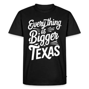 Texas State Texans Texas - Men's Premium Organic T-Shirt - black - Front - Nico (187cm)