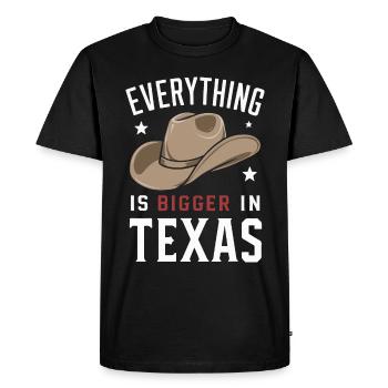 Texas State Texans Texas - Men's Premium Organic T-Shirt - black - Front - Nico (187cm)