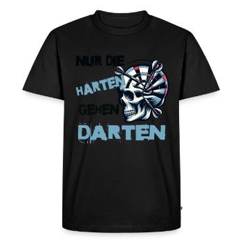 Seuls les plus coriaces vont aux fléchettes - les joueurs de fléchettes - T-shirt Premium bio Homme - noir - Devant - Nico (187cm)