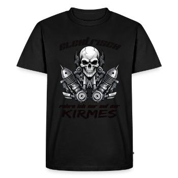 Anti Elektroauto Verbrenner Autoliebhaber Motor - Männer Premium Bio T-Shirt - Schwarz - Vorne - Nico (187cm)