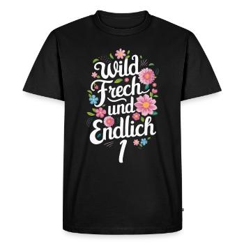 Birthday gift 1 year children's birthday - Men's Premium Organic T-Shirt - black - Front - Nico (187cm)