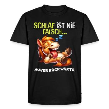 Je suis fatigué Paresseux Drôle Pyjama Matin Grognements - T-shirt Premium bio Homme - noir - Devant - Nico (187cm)