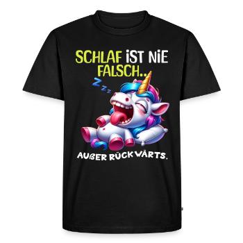 Bin Müde Faul Lustige Schlafanzug Morgenmuffel - Männer Premium Bio T-Shirt - Schwarz - Vorne - Nico (187cm)