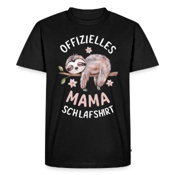 Paresseux Paresseux Animal Dormant Paresseux - T-shirt Premium bio Homme - noir - Devant - Nico (187cm)
