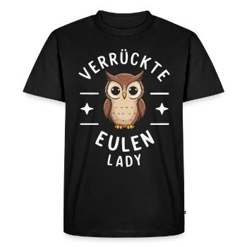oiseau de nuit hibou hibou oiseau - T-shirt Premium bio Homme - noir - Devant - Nico (187cm)
